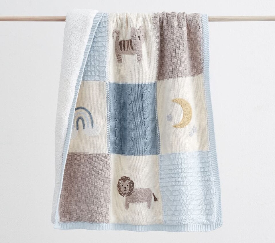 Heirloom Lion Baby Blanket West Elm UK